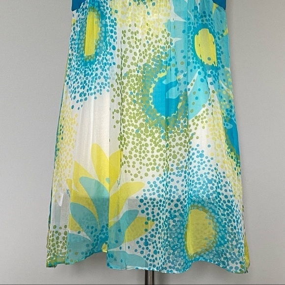 Milly Cabana Tie Front Floral Silk Swim Coverup, M - Picture 7 of 11